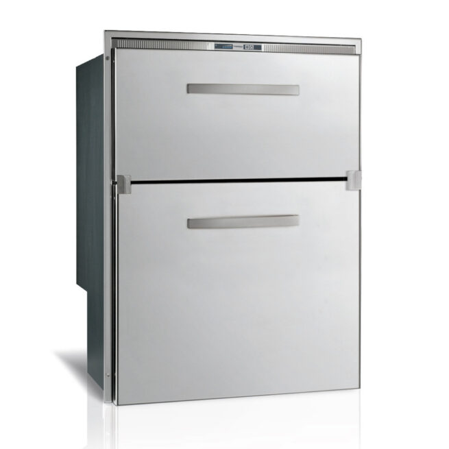 144 Litre 2 drawer 12/24 volt marine fridge or freezer with integral compressor