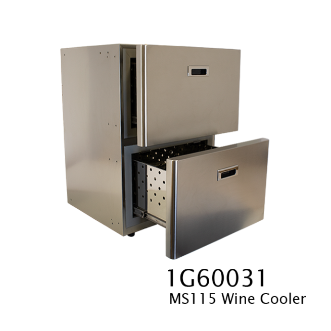 MS115 - 115 Litre stainless marine drawer fridge -01