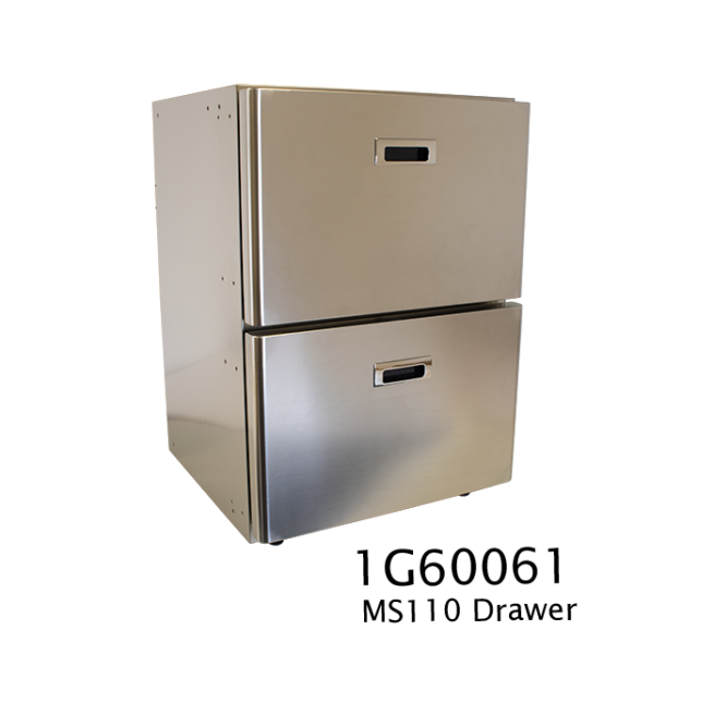 MS110 - 110 Litre stainless marine drawer freezer